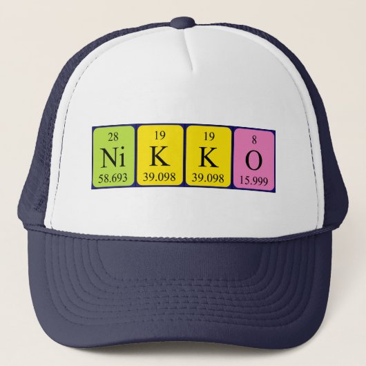 日光の定期テーブル名hat キャップ (正面)