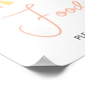 日光の少し光る赤ちゃんシャワー食品 ポスター (角)