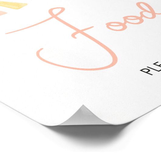 日光の少し光る赤ちゃんシャワー食品 ポスター (角)