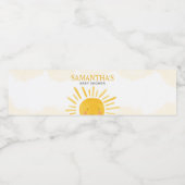 日光の少し光る赤ちゃんシャワー ペットボトルラベル (シングルラベル)