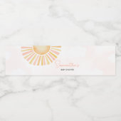 日光の少し光る赤ちゃんシャワー ペットボトルラベル (シングルラベル)