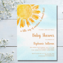 日光の少し光る赤ちゃんシャワー