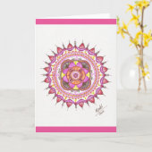 日光の曼荼羅 カード (黄色い花)