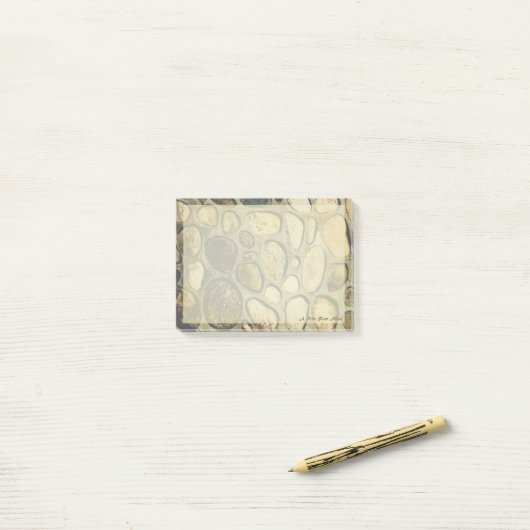 日光の石塀 ポストイット (デスク上)