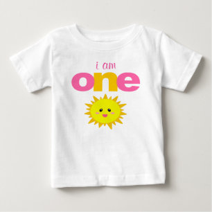 日光の第1誕生日のTシャツの幼児のベビーの子供 ベビーTシャツ