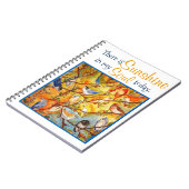 日光の精神のカラフルな鳥の芸術のノート ノートブック (左側)