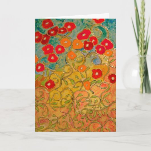 日光の素晴らしさ(絵画)のメッセージカード カード (正面)