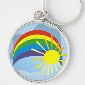 日光の虹の抽象美術のkeychain キーホルダー