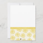 日光の誕生日の招待状 招待状 (裏面)