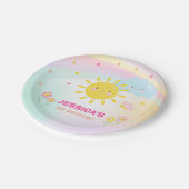 日光の誕生日の紙皿私達の少し日光 ペーパープレート (アングル)