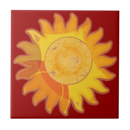 日光の赤のタイル タイル (正面)