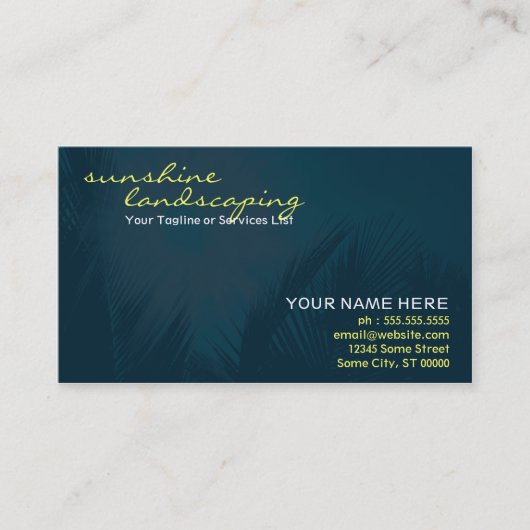 日光の造園 名刺 (正面)