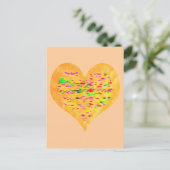 日光の金ハート ポストカード (スタンド正面)