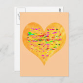 日光の金ハート ポストカード (正面/裏面)