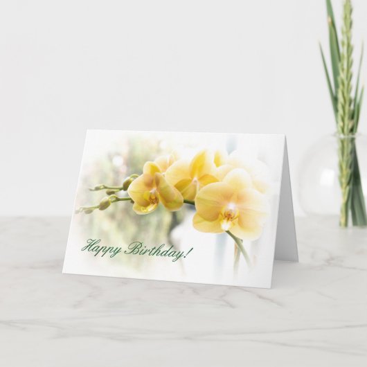 日光の黄色いガ蘭 カード (正面)