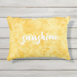 日光の黄色い水彩画 アウトドアクッション
