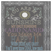 日光の黒板に名前を加えて下さい ファブリック (クローズアップ)