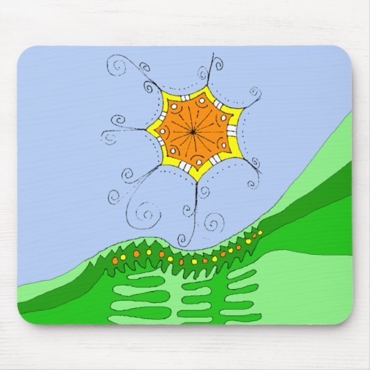 日光のOverhillのマウスパッド マウスパッド (正面)