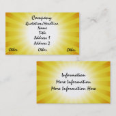 日光は名刺を放射します 名刺 (正面/裏面)