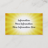 日光は名刺を放射します 名刺 (裏面)