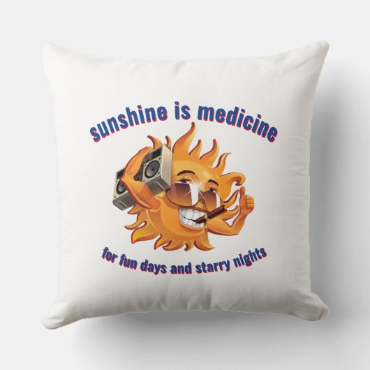 日光は薬だ クッション (裏面)