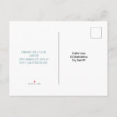 日光は青空の誕生日を曇らせます インビテーションポストカード (裏面)