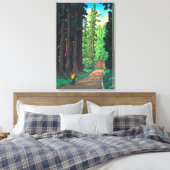 日光への道は川瀬蓮井日本の芸術 キャンバスプリント (インサイチュ (寝室))