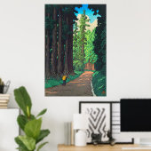 日光への道は川瀬蓮井日本の芸術 ポスター (ホームオフィス)