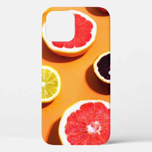 日光を当てた様々な柑橘類の果物の柄  Case-Mate iPhoneケース (裏面)