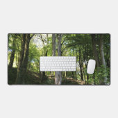 . .日光を浴びて広がるウッドランドの林檎 デスクマット (キーボード&マウス)