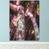 日光を浴びる地衣類 キャンバスプリント (インサイチュ (ウッドフロア))