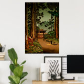 日光二荒山寺土屋興一1936 ポスター (ホームオフィス)