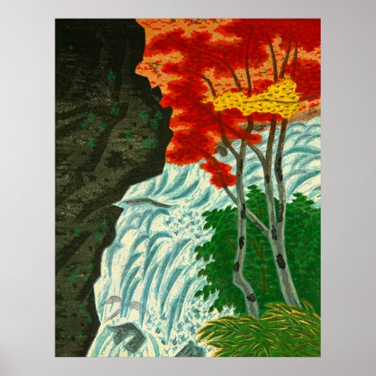 日光前田正雄の龍頭滝1944 ポスター (正面)