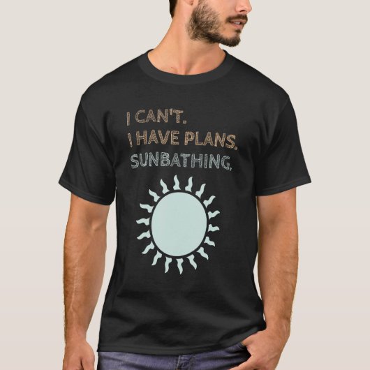 日光浴の予定あり サーファー Tシャツ (正面)