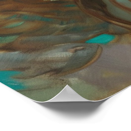 日光浴の人魚 ポスター (角)