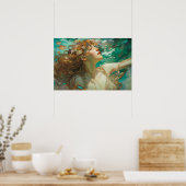 日光浴の人魚 ポスター (キッチン)