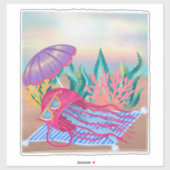 日光浴クラゲサングラスキッズルーム シール (シート)