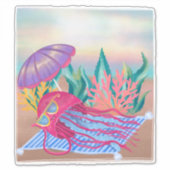 日光浴クラゲサングラスキッズルーム シール (正面)