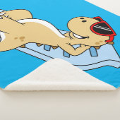 日光浴ティラノサウルスレックスのイラストレーション。 シェルパブランケット (3/4)