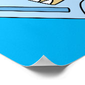 日光浴ティラノサウルスレックスのイラストレーション。 ポスター (角)