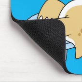 日光浴ティラノサウルスレックスのイラストレーション。 マウスパッド (コーナー)