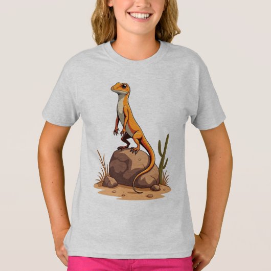 日光浴トカゲ風 Tシャツ (正面)