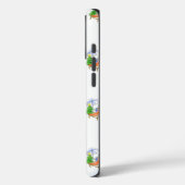 日光浴ペッパーのクリスマス版の追加イニシャル Case-Mate iPhoneケース (裏面 / 左)