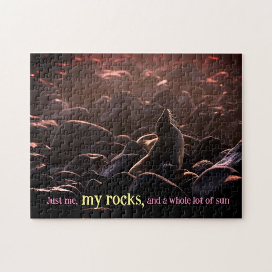 日光浴ライオン ジグソーパズル (横)