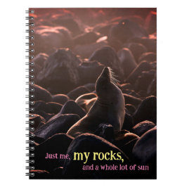 日光浴ライオン ノートブック