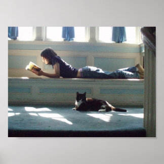 日光浴美しいキャンバス印刷 ポスター