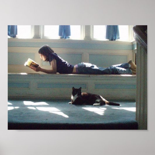 日光浴美しいポスタープリント ポスター (正面)