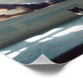 日光浴美しいポスタープリント ポスター (角)