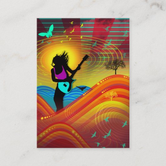 "日光石"のぽっちゃりしたカード 名刺 (正面)