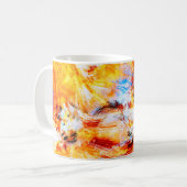 日光。抽象芸術数々の美しい明るい芸術 コーヒーマグカップ (正面左)
